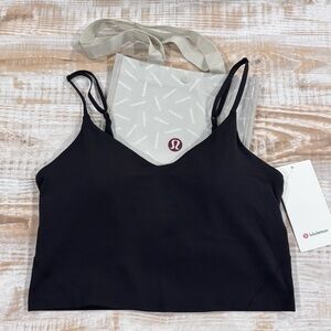 lululemon Black Align Cropped Cami Tank A/B in Size 10